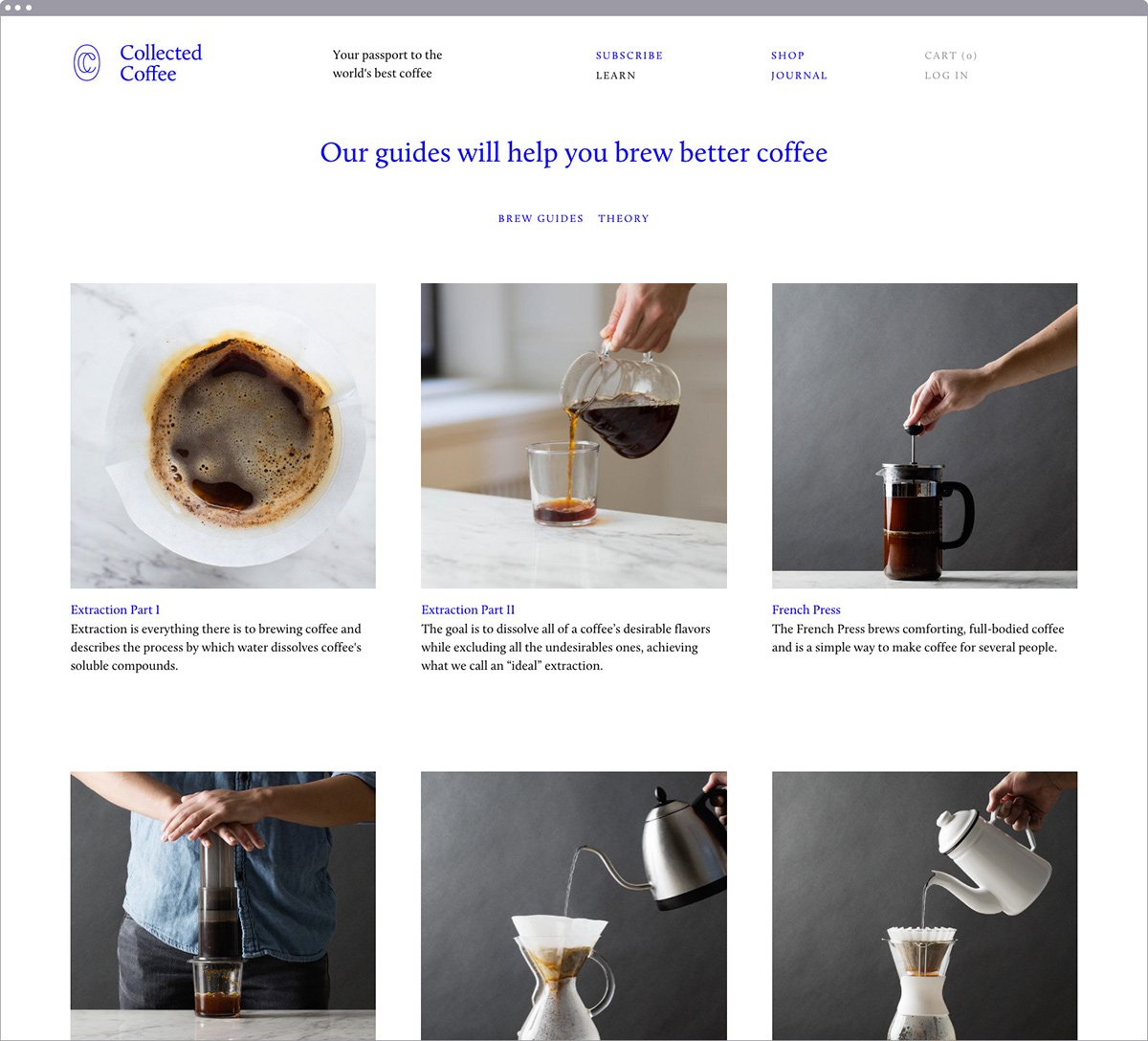 Collected coffee咖啡品牌形象設(shè)計  網(wǎng)站設(shè)計