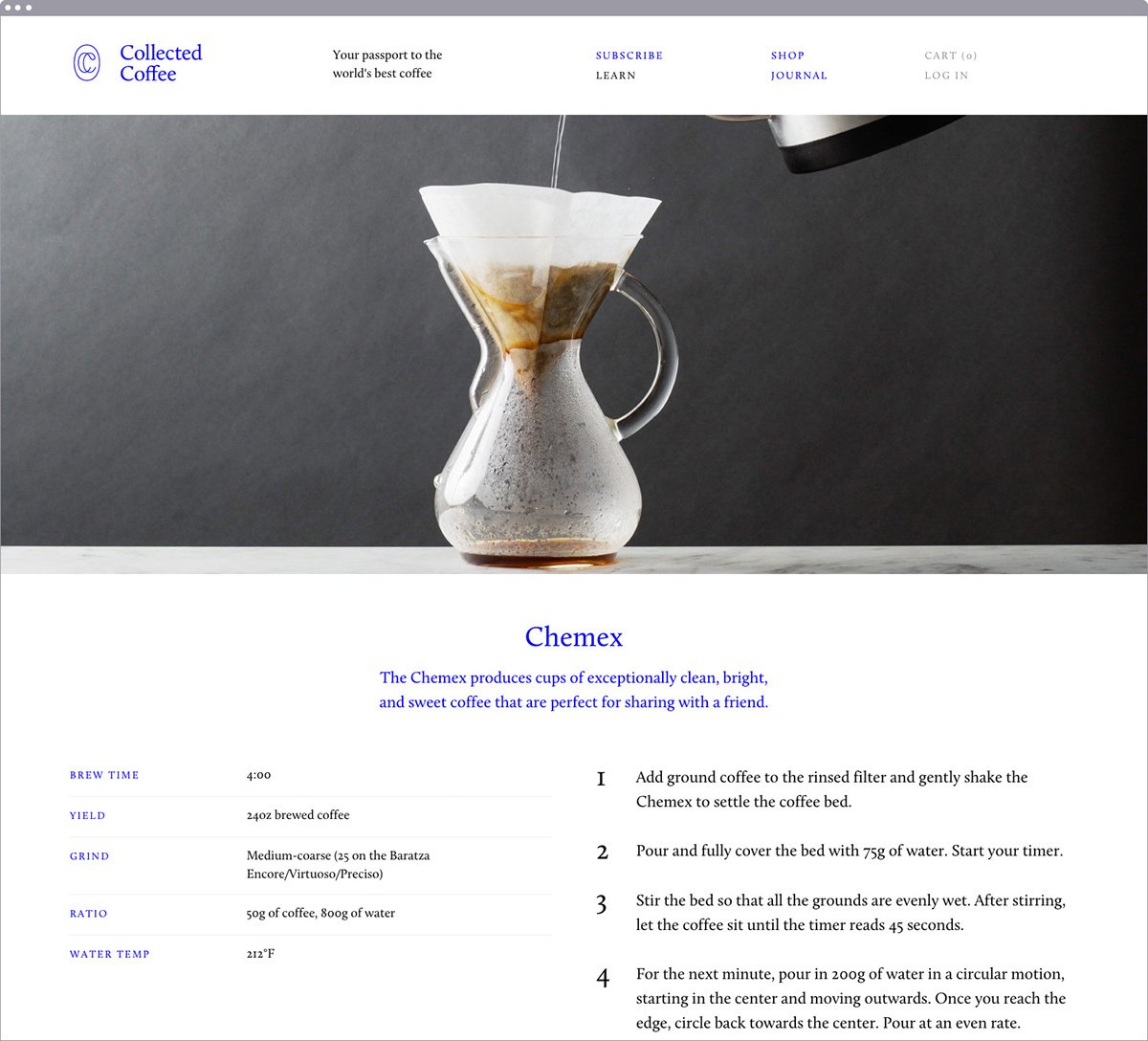 Collected coffee咖啡品牌形象設(shè)計  網(wǎng)站設(shè)計