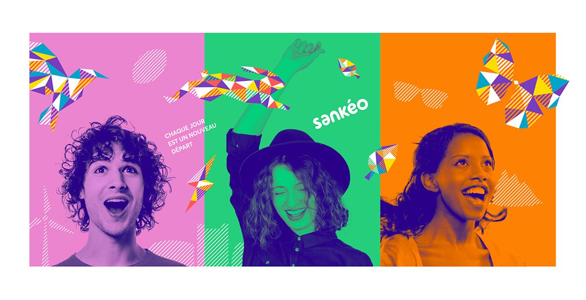 Sankéo交通網(wǎng)絡(luò)品牌形象升級(jí)，海報(bào)展示，品牌形象升級(jí)，深圳品牌設(shè)計(jì)，左右格局