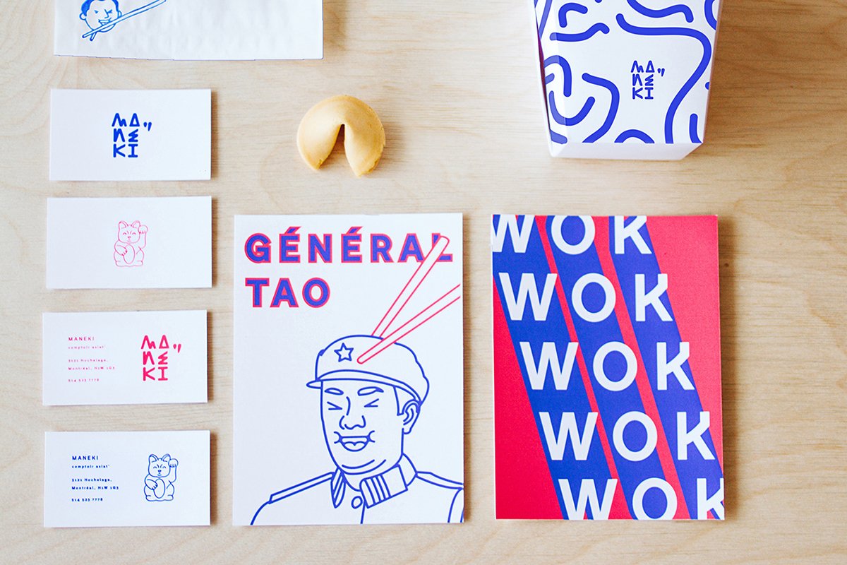 深圳品牌設(shè)計  深圳品牌策劃  Maneki餐廳品牌形象設(shè)計  名片設(shè)計