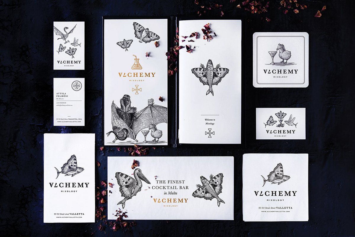 Alchemy Bar雞尾酒酒吧品牌設(shè)計欣賞,酒吧品牌設(shè)計，餐飲品牌設(shè)計，酒吧品牌策劃，酒吧品牌全案策劃，餐飲品牌策劃，深圳品牌設(shè)計，深圳品牌策劃，深圳品牌全案策劃，深圳品牌形象塑造，深圳包裝設(shè)計的，左右格局