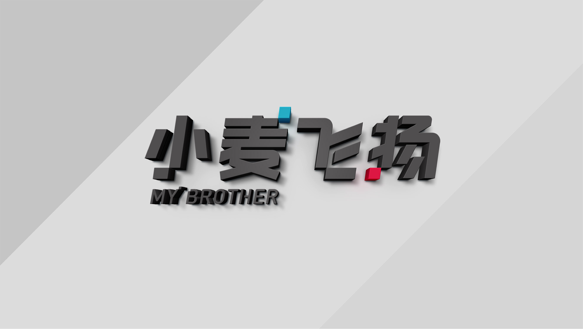科技品牌小麥飛揚年輕化形象設計－左右格局